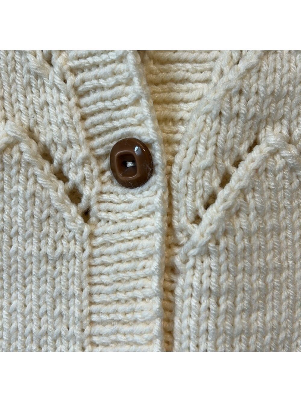 Handmade Children’s Fisherman Chunky Knit Coastal Cardigan Sweater - Picture 3 of 11